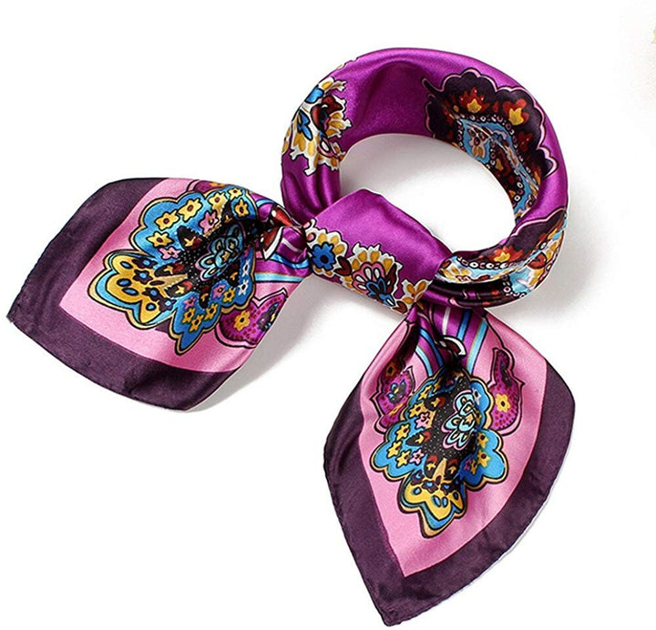 Purple Silk Bandana Silk Head Scarf Women Scarves Mothers Day Gift Neckerchief Silk Teacher Gift for Her Scarf Women Handmade