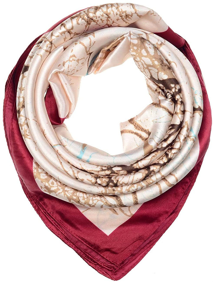 Silk Scarf for Hair Silk Hair Wrap Ivory Silk Head Scarf Gray Woman Silk Scarf Ivory Silk Scarf Personalized Gift Mothers Day Gift for Her - In The Bag Design