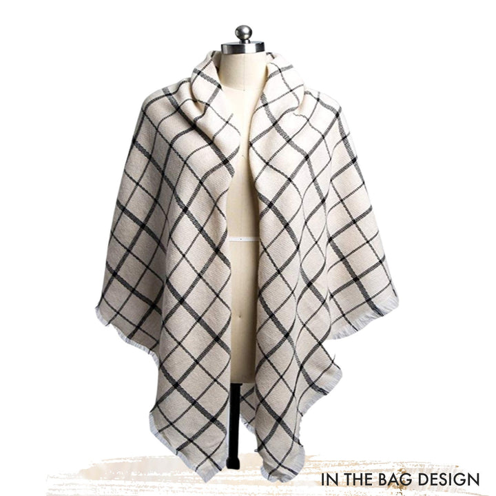 White Blanket Scarf Personalized Gift Christmas Gift Women Shawl Wedding Favors Oversized Blanket Scarf Monogram Scarf Mom Gift Friend Gift