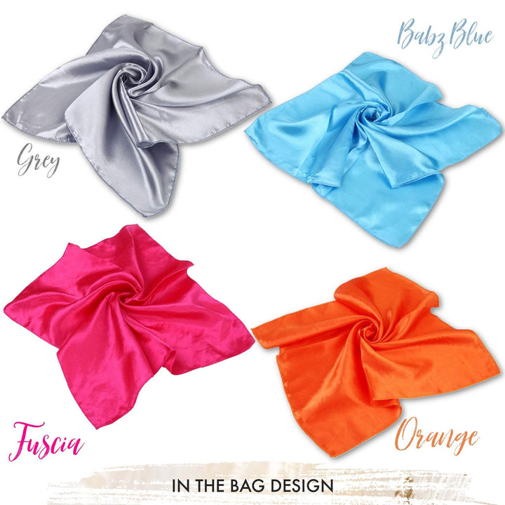 Solid Color Silk Bandana / Silk Head Neck Scarf / Women Scarves / Neckerchief Women / Personalized Scarf / Silk Bandana / Hair Scarf