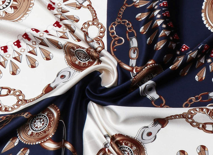 Large Square Scarf Silk Head Scarf Woman Silk Scarf Silk Scarves for Women Navy Silk Scarf Red Silk Scarf Head Scarf for Women Silk Large