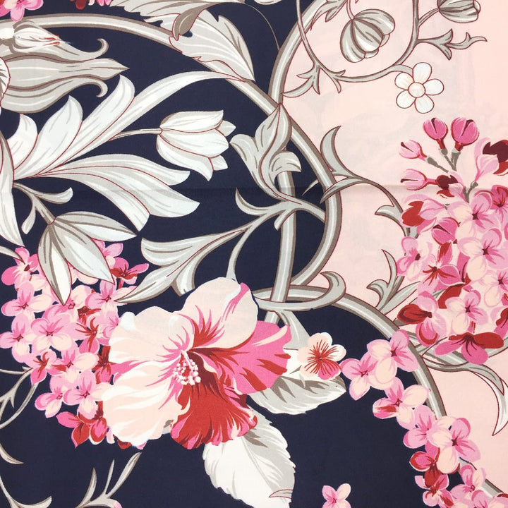 Scarf Floral Large Satin Scarf Silky Hair Scarf Head Scarf Women Silk Scarf Satin Head Wrap Personalized Scarf Mothers Day Gift for Women