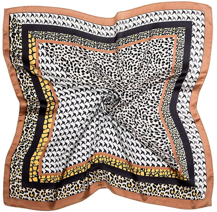 Leopard Silk Hair Bandana Silk Neck Scarf Silk Women Scarves Neckerchief Silk Mothers Day Gift Personalized Gifts for Her Birthday Gifts