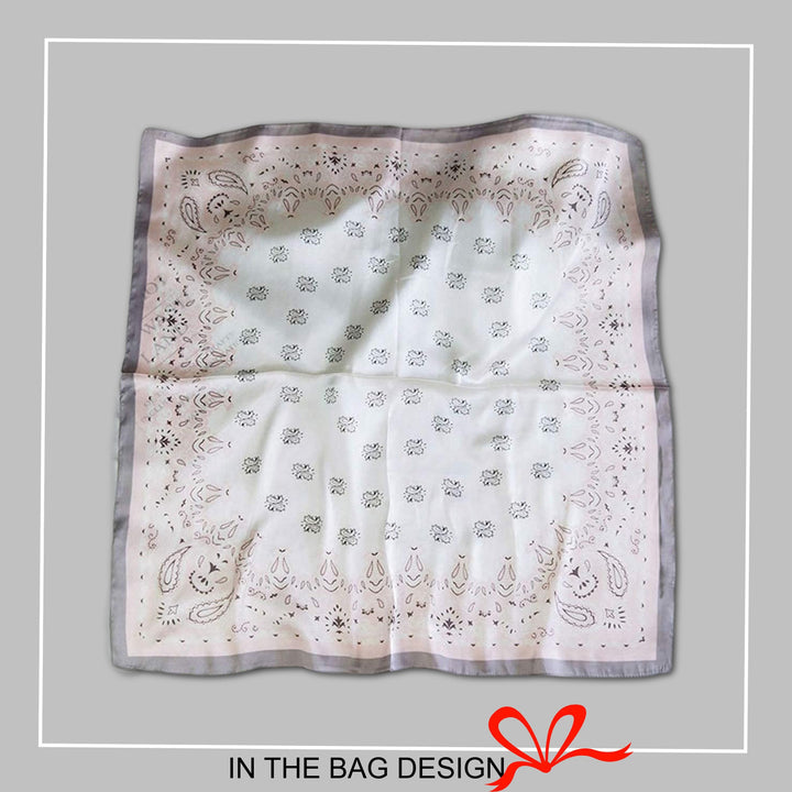 Parsley Silk Scarf Blue Neckerchief Silk Hair Scarf Silk Bandana Personalized Gifts Mothers Day Gift Birthday Gifts for Her Gift for Women
