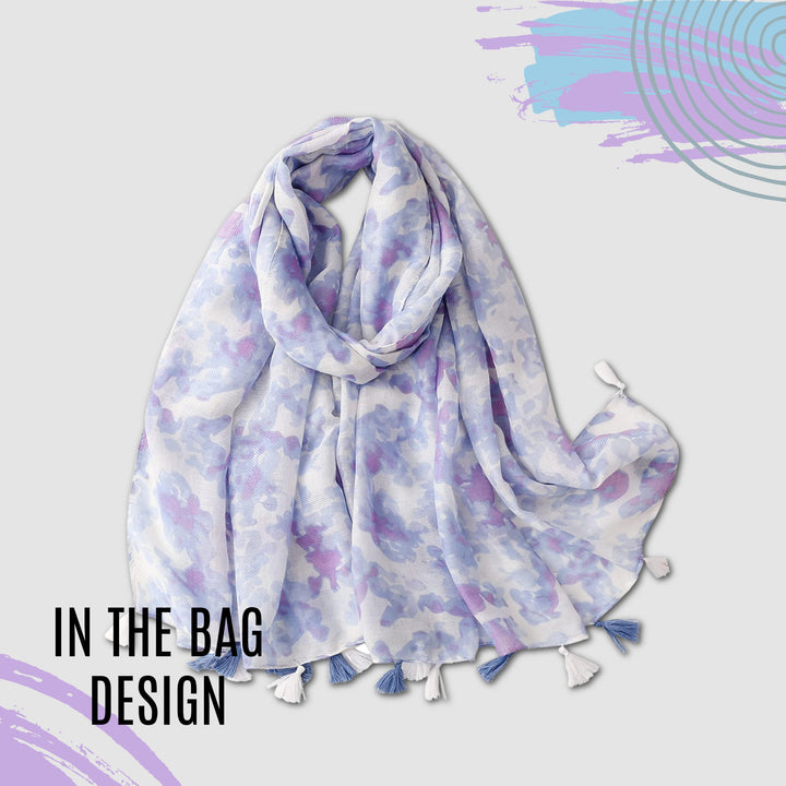 Lilac Purple Summer Scarf Personalized Gift Scarves Wrap Shawl Soft Women Scarf Gift Mothers Day Gift for Her Lightweight Soft Long Scarf - In The Bag Design