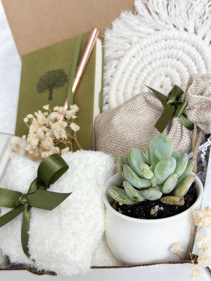 Sending a Hug Gift Box, Birthday Gift Basket for Women, Spring Gift Box, Hygge Gift Basket, Gift Idea, Thinking of You Gift Box - In The Bag Design