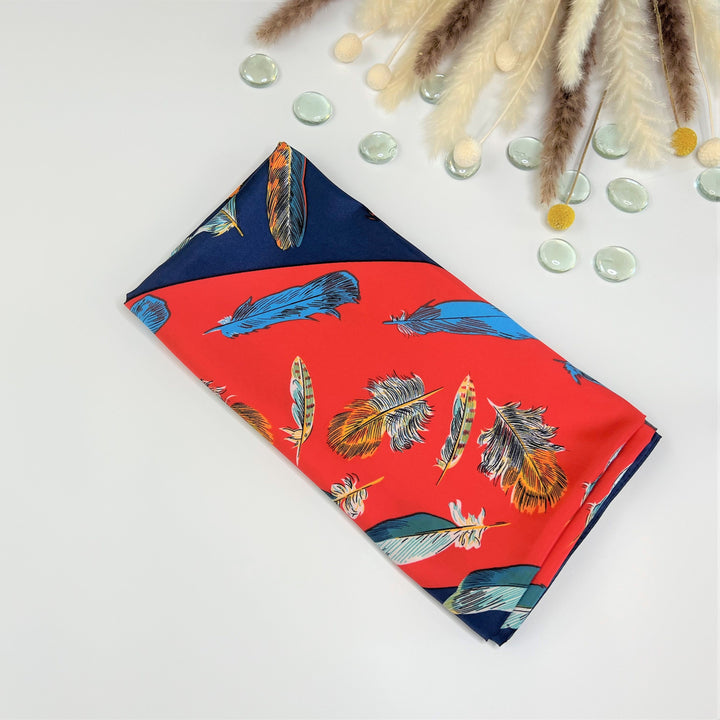 Navy Large Silk Scarf Silky Hair Scarf Bohemian Scarf Shawl Woman Silky Scarf Personalized Scarf For Her Mothers Day Gift for Women Gift