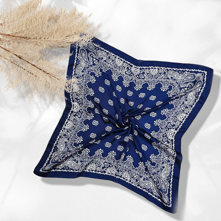 Silk Hair Bandana, Silky Ponytail Scarf, Silk Head Neck Scarf, Hair Bun Scarf, Neckerchief Women, Personalized Gifts, Scarf Silk Bandana - In The Bag Design