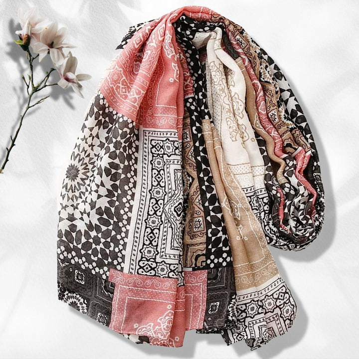 Floral Scarf Summer Personalized Gift Scarves Wrap Shawl Soft Women Scarf Lightweight Soft Long Scarf Loop Mothers Day Gift for Her