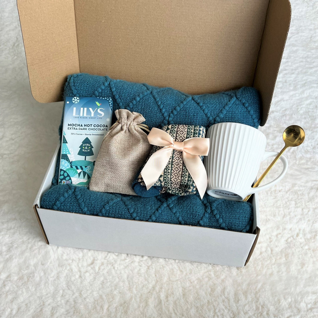 Sending Love and Hugs Care Package,  Self Care Gifts with Blanket, Comforting Gifts for Cancer Patients, Get well gift basket, Grief Gifts