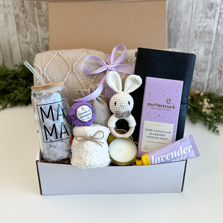 Baby Shower Gift Basket for Mom and Baby
