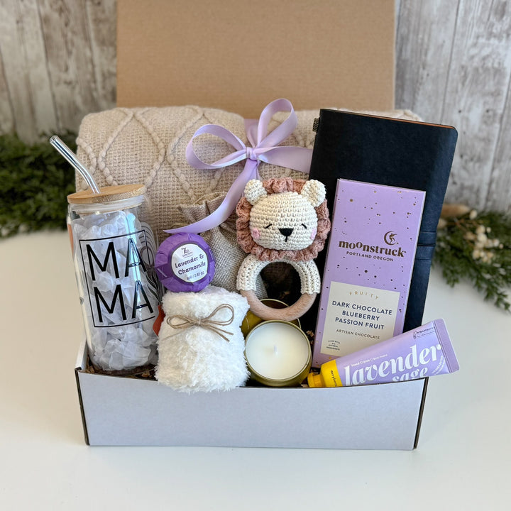 Baby Shower Gift Basket for Mom and Baby