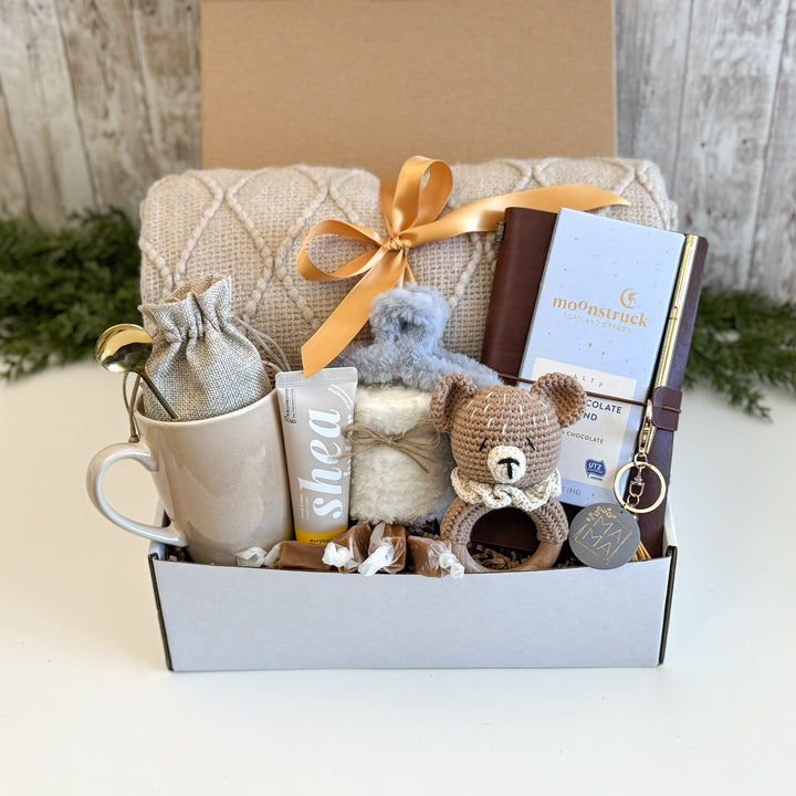 New Baby Gift Basket for Mom and Baby