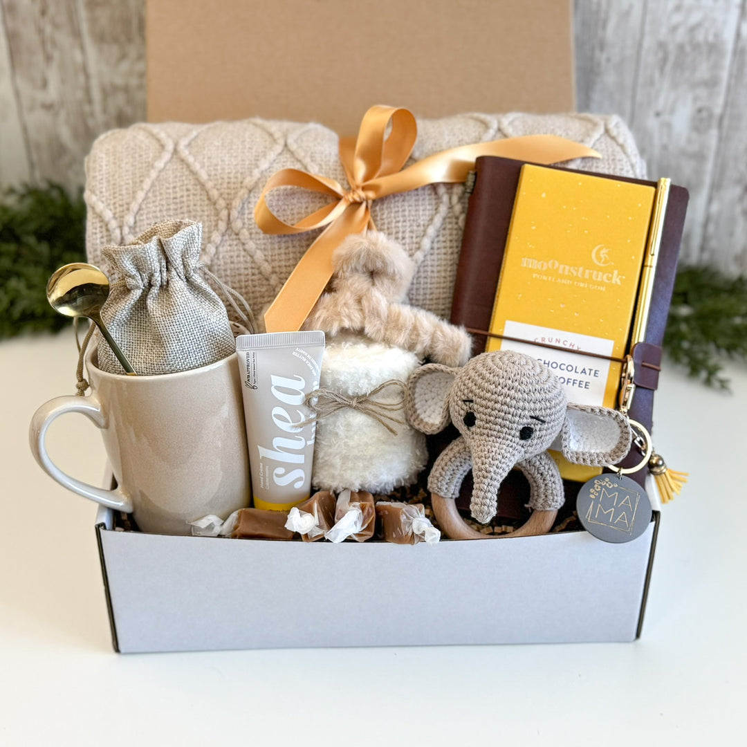 New Baby Gift Basket for Mom and Baby