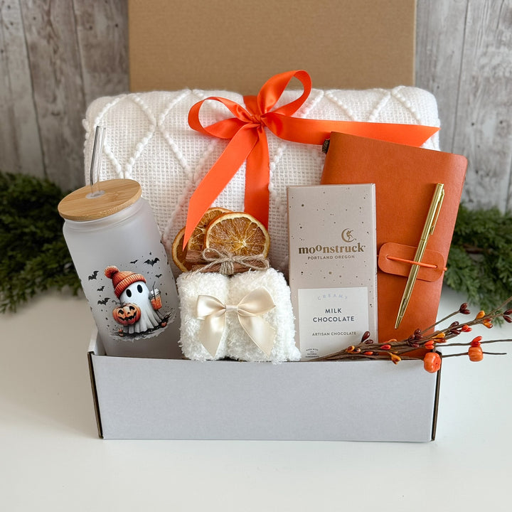Halloween Journal Gift Box with Ghost Tumbler