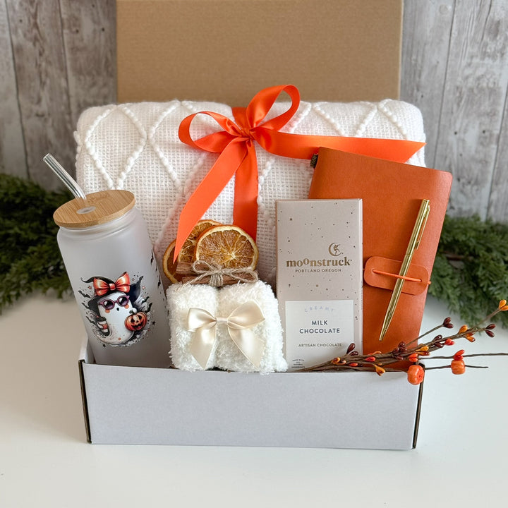 Halloween Journal Gift Box with Ghost Tumbler