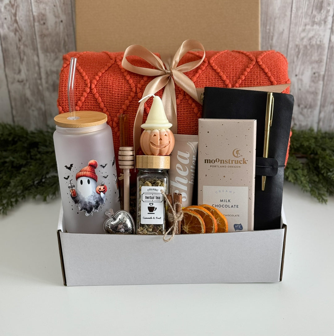 Halloween Gift Box with Ghost Tumbler