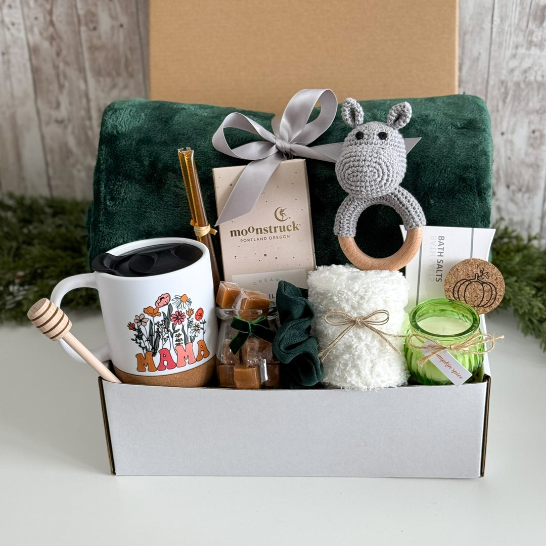 Mama's Autumn Reset Gift Box with Floral Mug