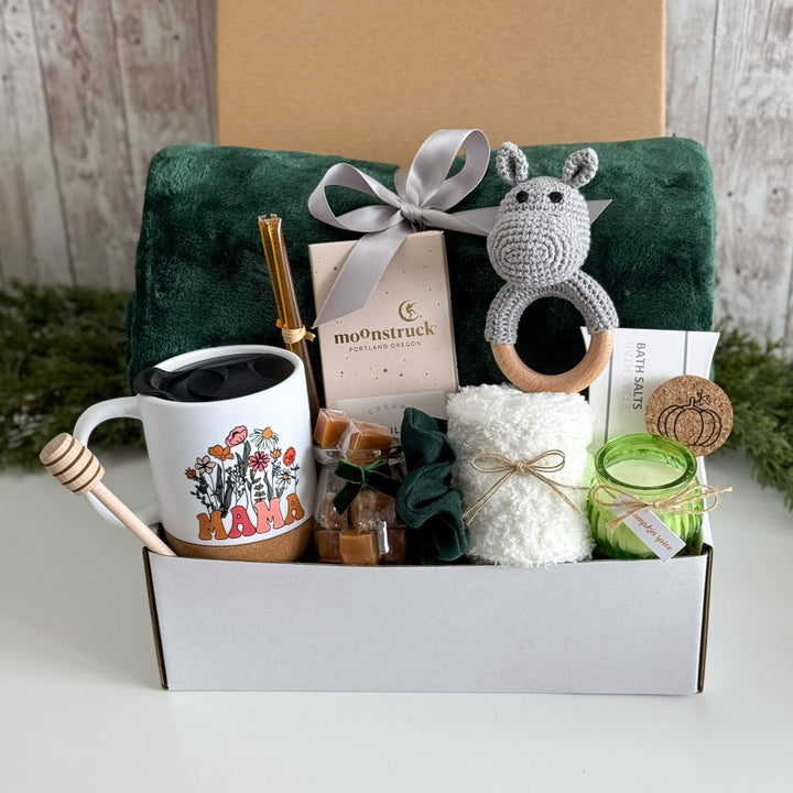 Mama's Autumn Reset Gift Box with Floral Mug