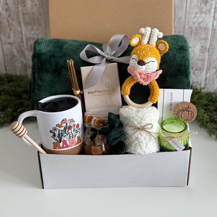 Mama's Autumn Reset Gift Box with Floral Mug