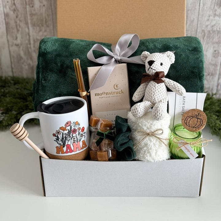 Mama's Autumn Reset Gift Box with Floral Mug