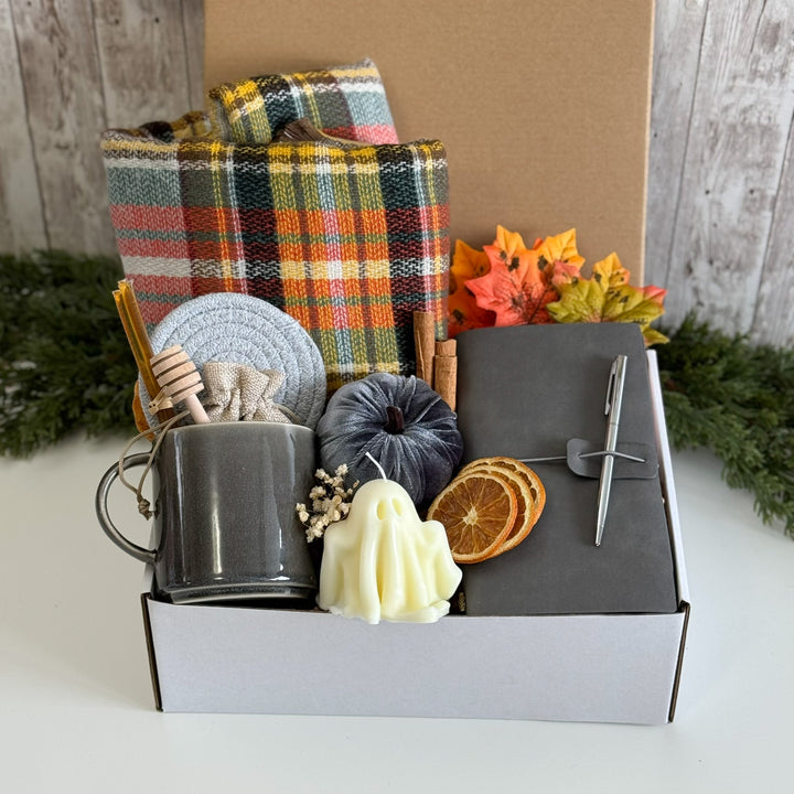 Autumn Desk Retreat Gift Box with Scarf