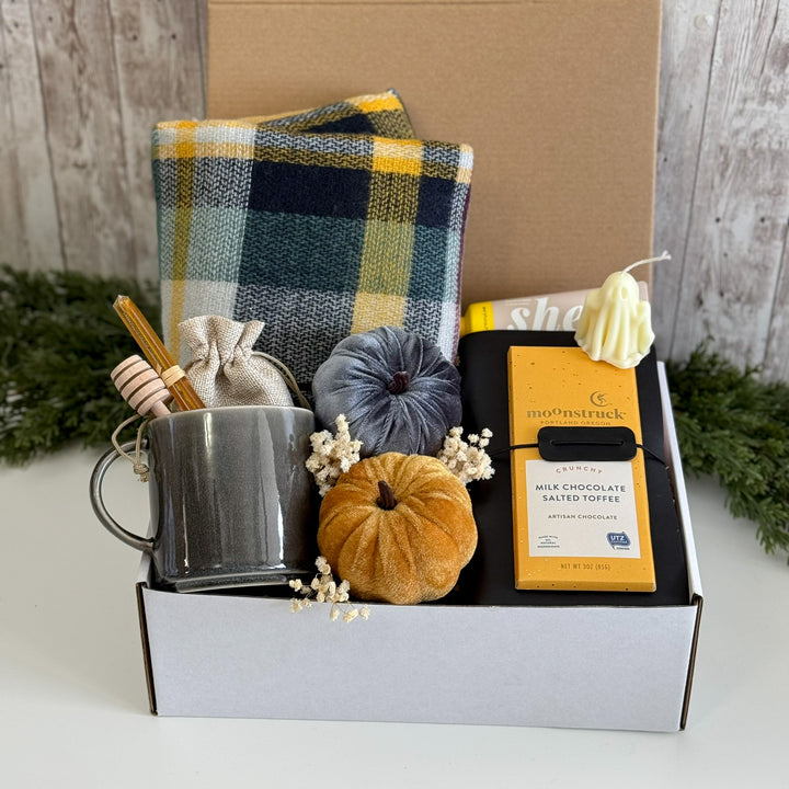 Plaid & Velvet Autumn Comfort Gift Box