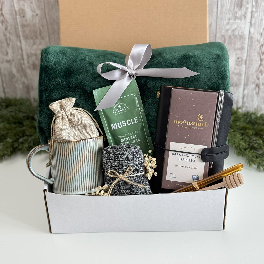 Forest Green Recovery Retreat Gift Box