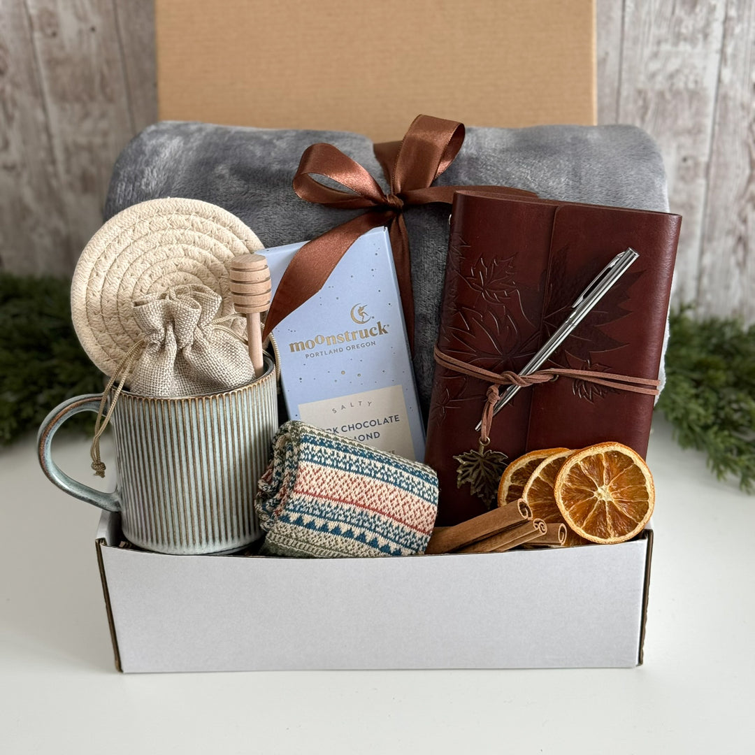 Writer’s Retreat Gift Box with Leather Journal
