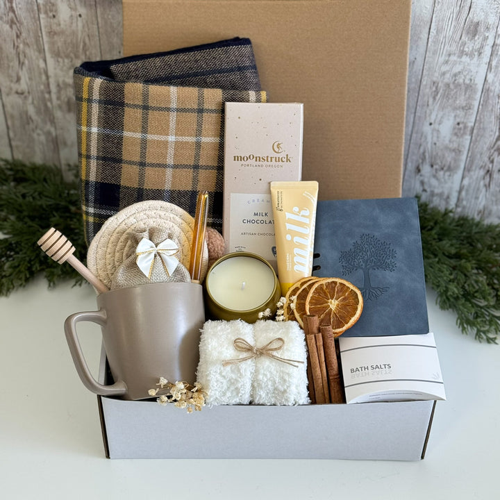 Navy & Sand Fireside Spa Gift Box