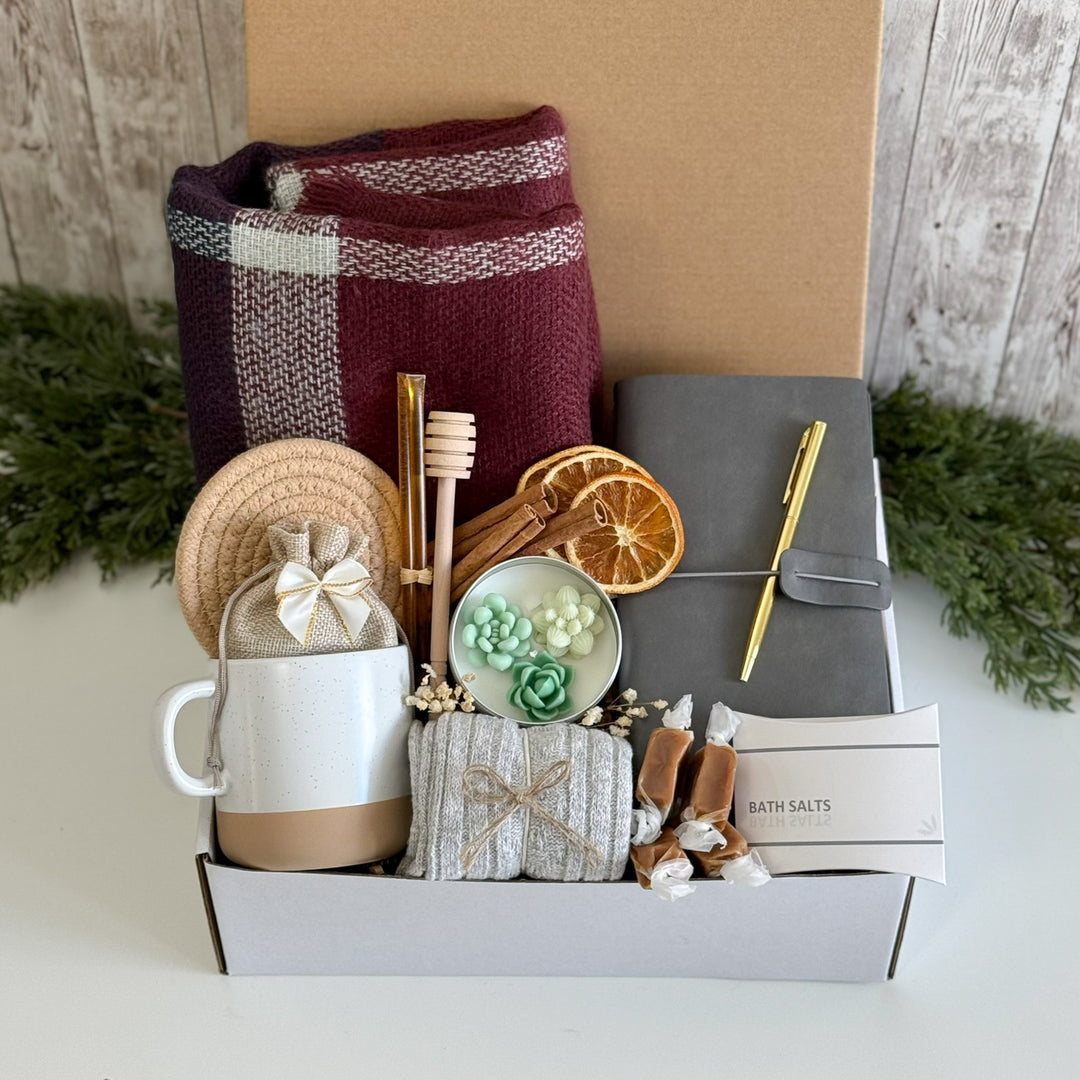 Wind-Down Gift Box with Scarf