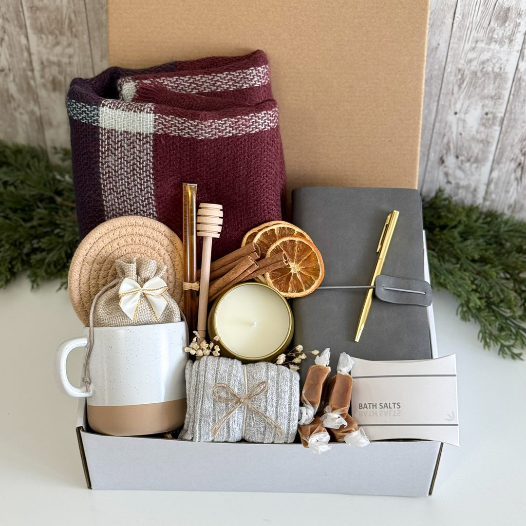 Wind-Down Gift Box with Scarf