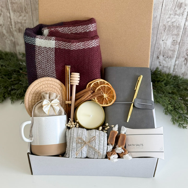 Wind-Down Gift Box with Scarf