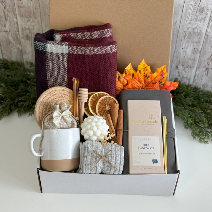 Burgundy Harvest Cozy Writing Gift Box