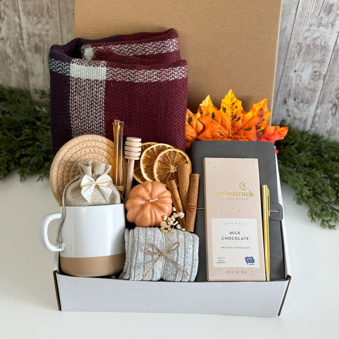 Burgundy Harvest Cozy Writing Gift Box