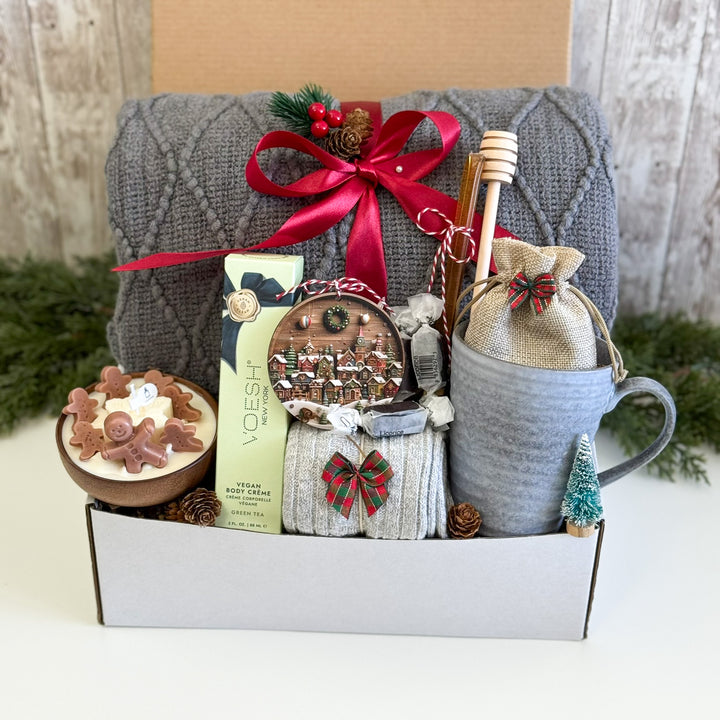 Gingerbread Candle Christmas Comfort Gift Box