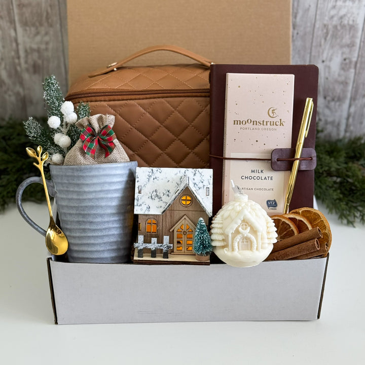Warm Cabin Christmas Gift Box