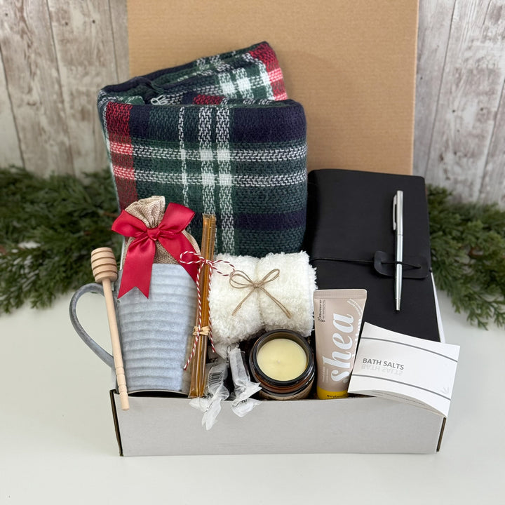 Tartan Winter Desk & Spa Gift Box