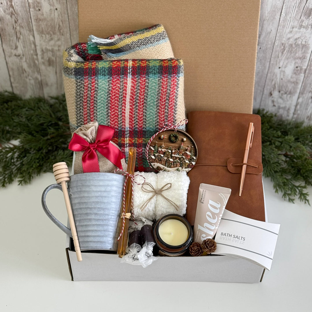 Snowy Village Winter Writing & Spa Gift Box