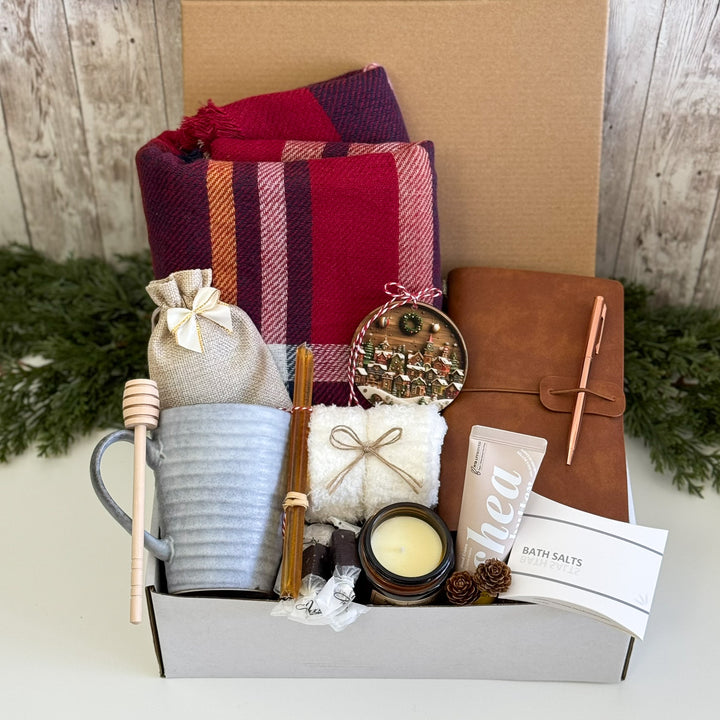 Burgundy Fireside Journaling Gift Box