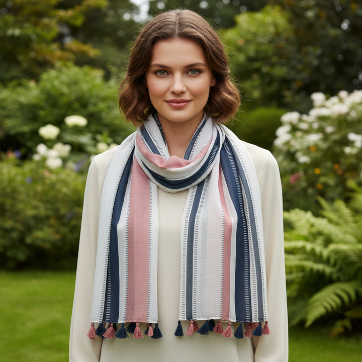 Dusty Rose Scarf; Summer Women Wrap