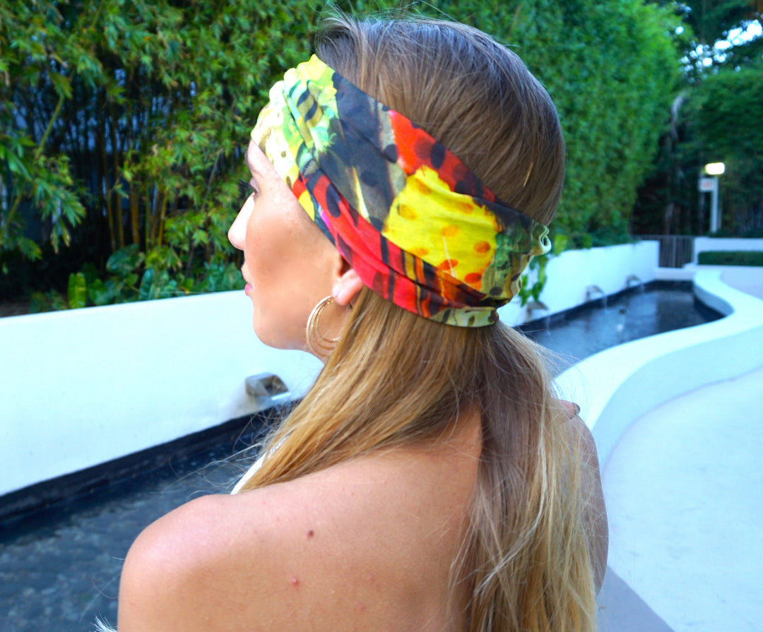 Feather headbands Women / Boho Headband / Yoga Workout Headband / Running Headband / Boho Wide Headband / Women Headband / Hippie Headband