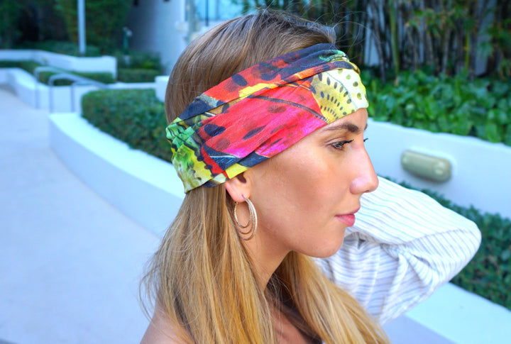 Feather headbands Women / Boho Headband / Yoga Workout Headband / Running Headband / Boho Wide Headband / Women Headband / Hippie Headband