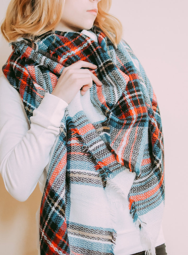 Plaid Blanket Scarf, Plaid Shawl, Tartan Plaid Scarf, Tartan Scarf, Blanket Scarf, Oversized Scarf, Oversized Blanket Scarf, Plaid Scarf