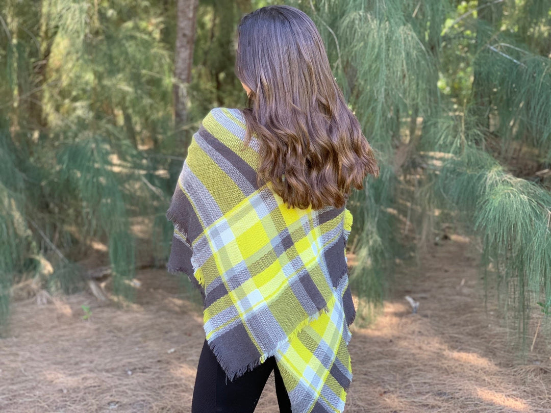 Blanket Scarf Bridesmaid, Plaid Blanket Scarf, Tartan Scarf, Blanket Scarf, Oversized Scarf, Oversized Blanket Scarf, Personalized Scarf - In The Bag Design