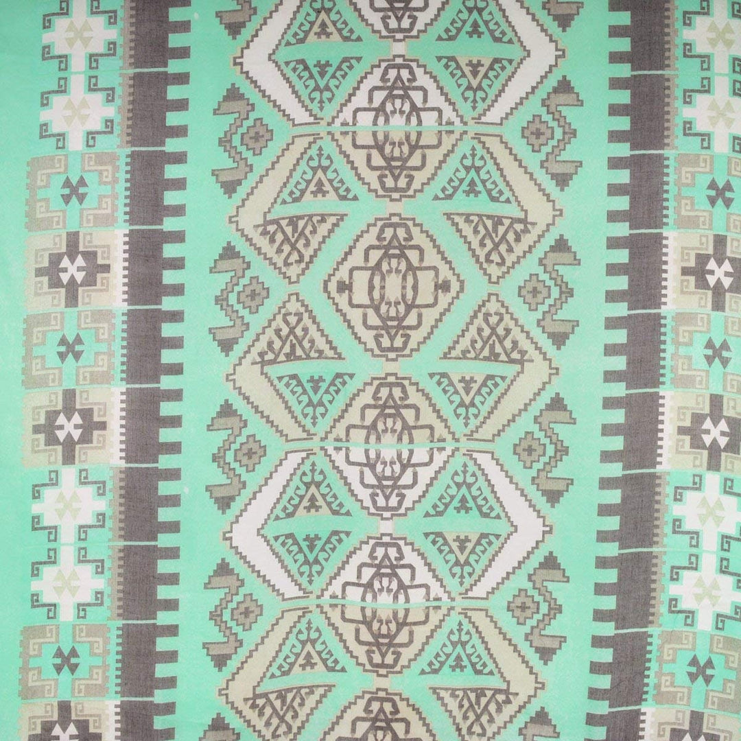 Mint Aztec Print Scarf Mint Brown Scarf Women Fashion Scarf Personalized Gifts For Women Shawl Wrap Large Scarf Cover Up Mothers Day Gift