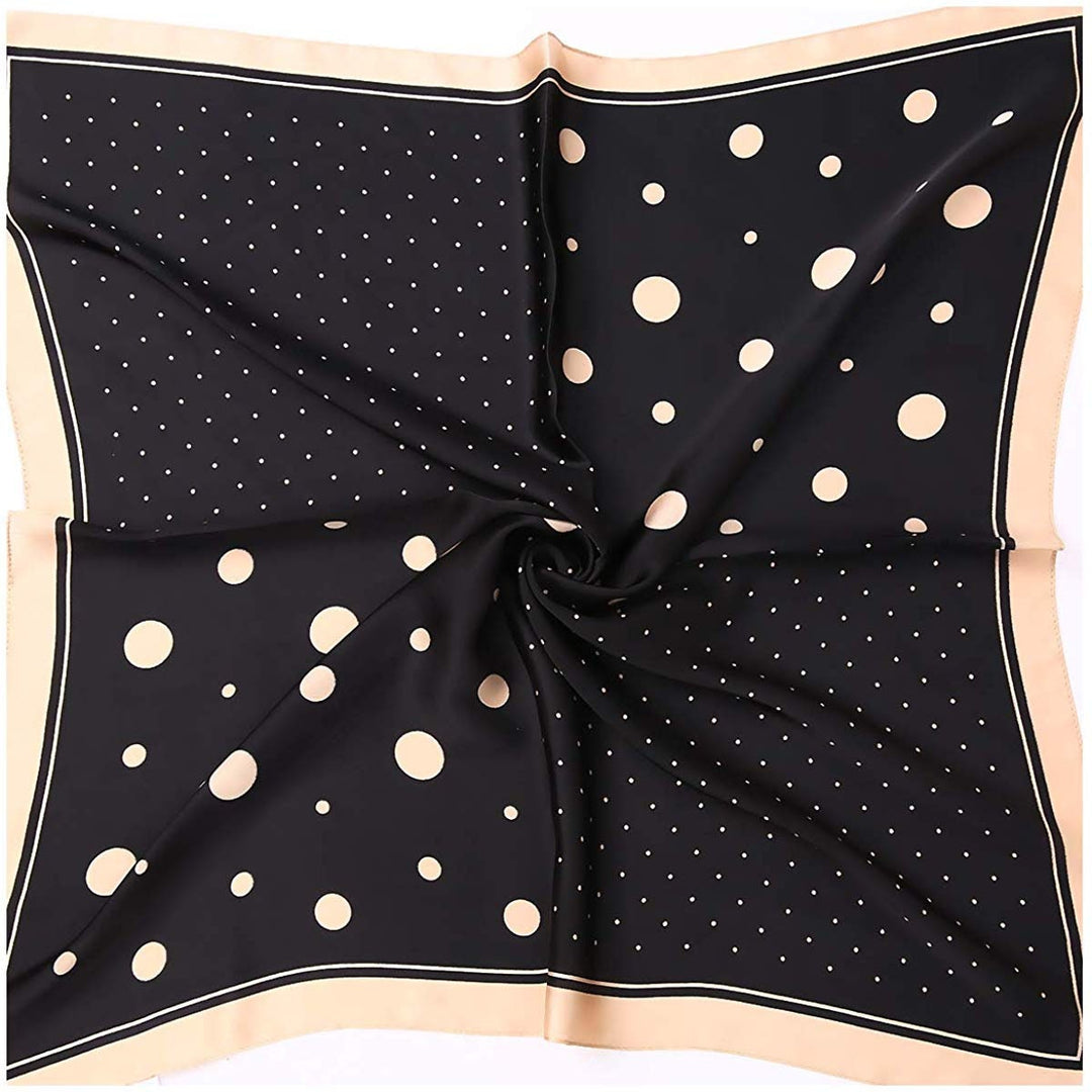 Polka Dot Silk Bandana Silky Ponytail Scarf Silky Neck Scarf Silk Hair Bandana Personalized Scarf Mothers Day Gift Mom Gift