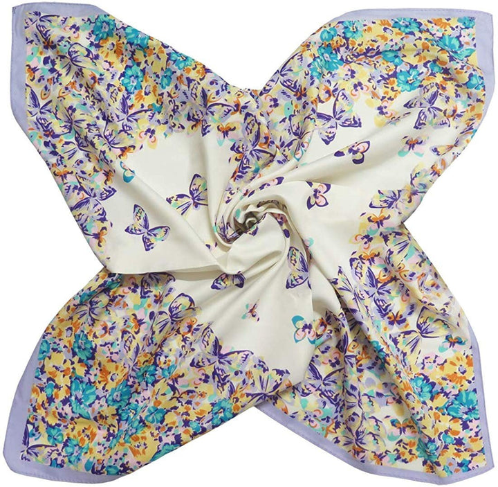 Butterfly Silk Bandana Silk Head Scarf Women Scarves Neckerchief Silk Personalized Gift Scarf Silk Bandana Silk Hair Scarf Mothers Day Gift