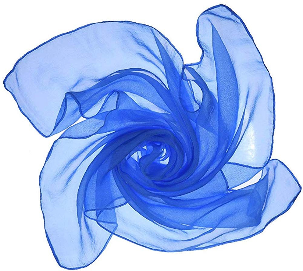 Scarf Bandana Silk Head Scarf Neckerchief Silk Women Scarves Silky Ponytail Scarf Personalized Gift Mothers Day Gift for Her Blue Scarf