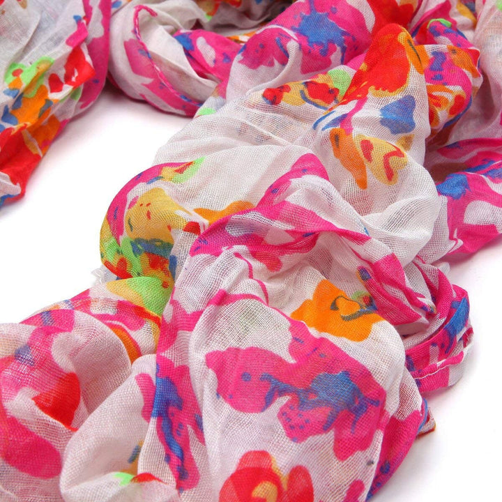 Floral Print Scarf Women Scarves Personalized Gifts For Women Shawls and Wraps Large Scarf Infinity Scarf for Women Mothers Day Gift for Her - In The Bag Design